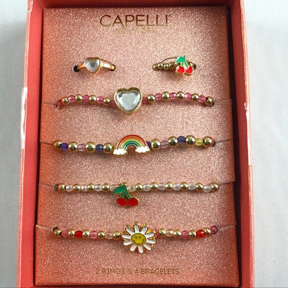 CAPELLI NEW YORK & BALLET Necklace, Bracelets and Rings Bundle Set - Picture 1 of 7